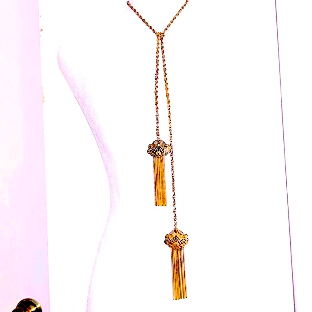NWOT Josef of Hollywood Tassel Lariat Necklace
